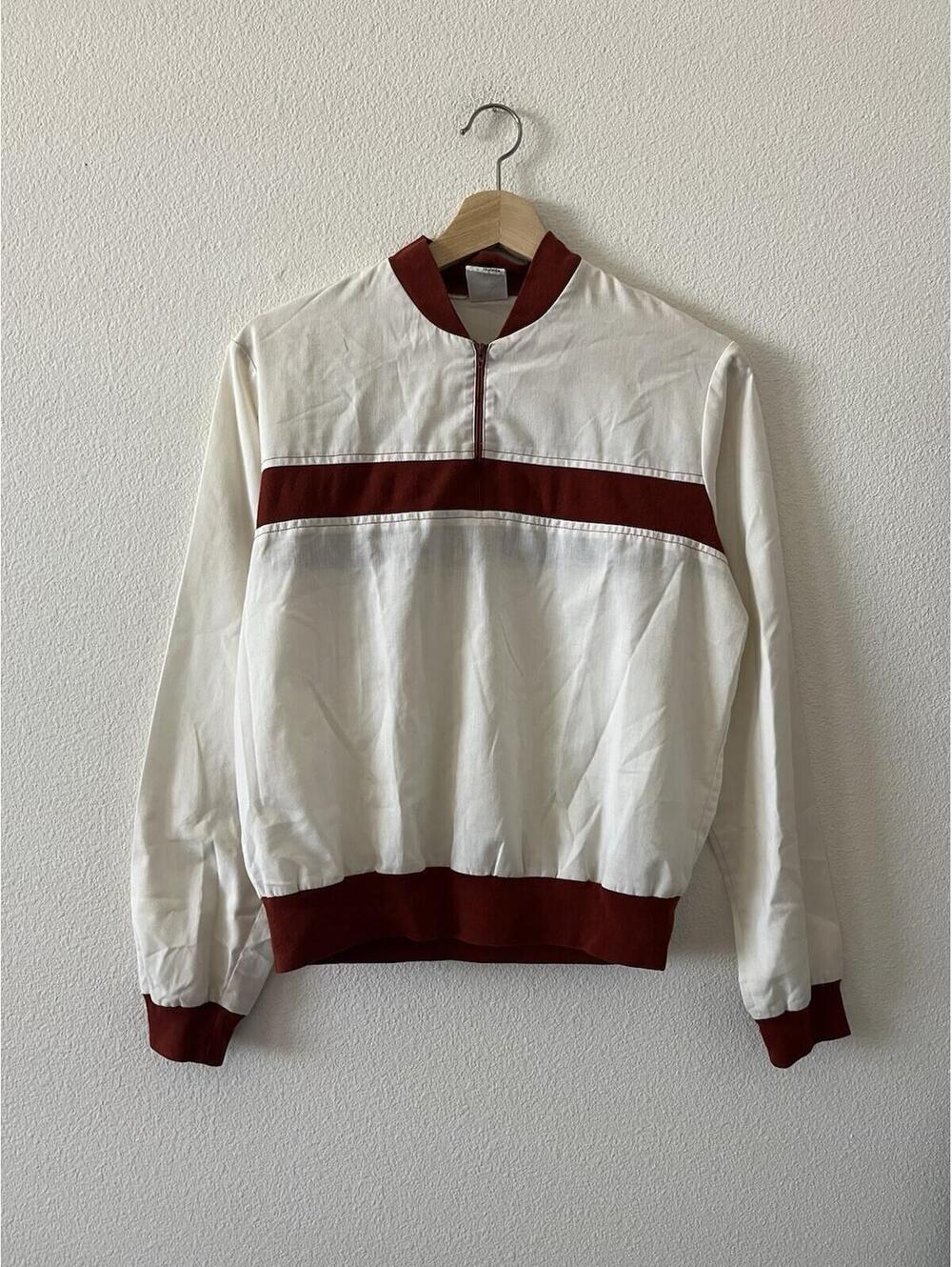 Vintage Kennington 1/4 Zip Pullover Jacket Cream⁠